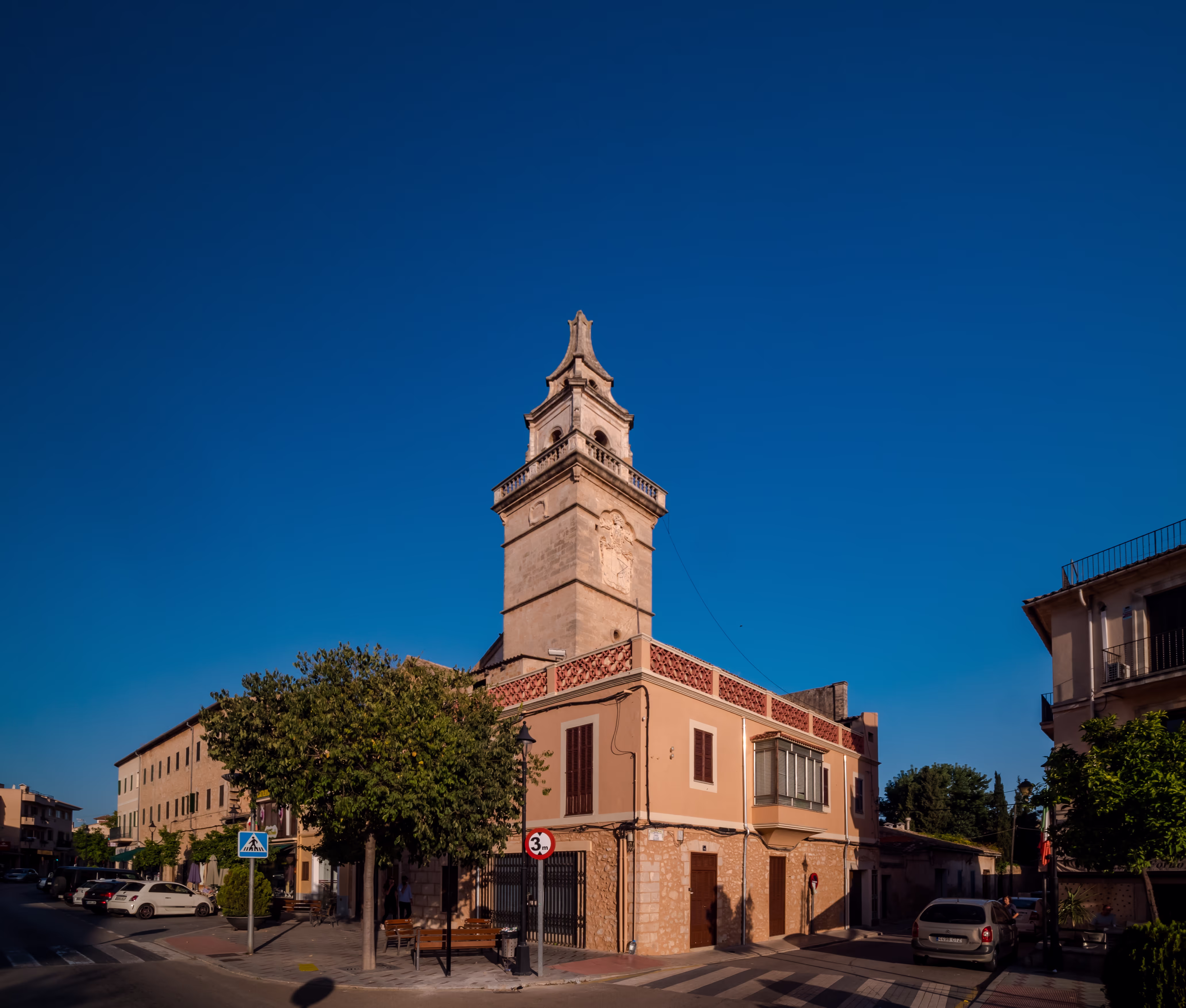 Beautiful old church of Santa Maria del Cami in the evening light Beautiful old church of Santa Maria del Cami in the evening light