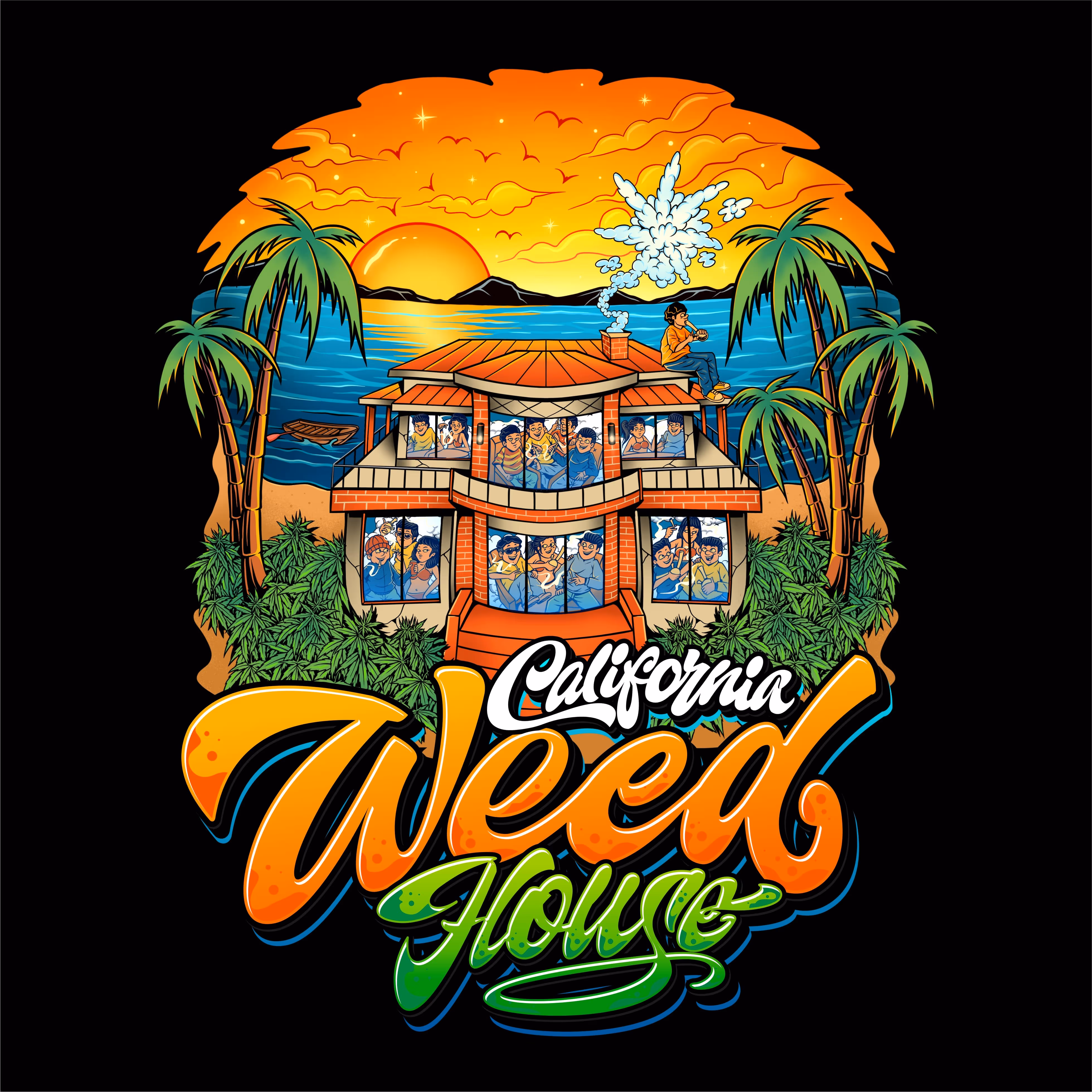 #714 California Weed House in Palma interior