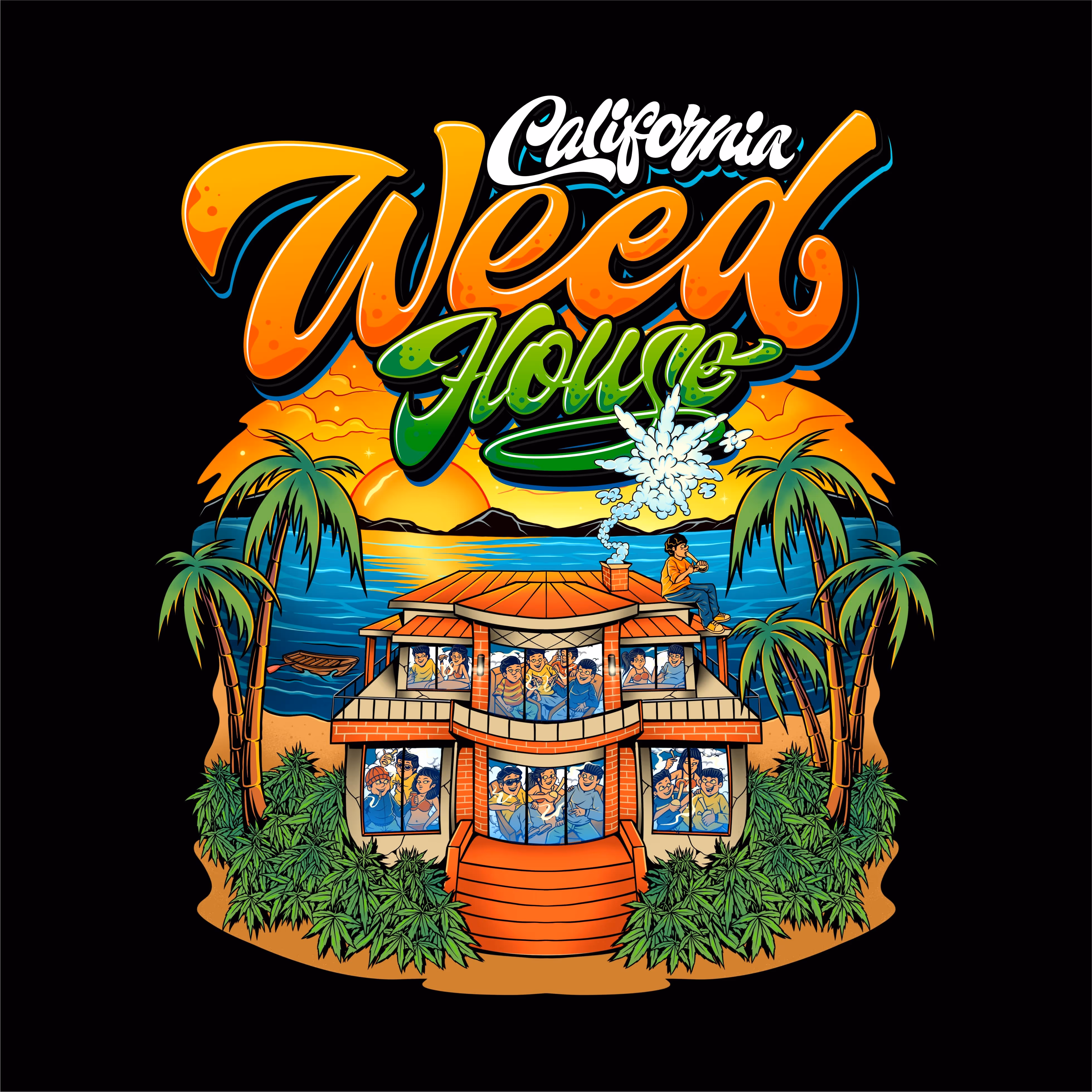 #715 California Weed House in Palma interior