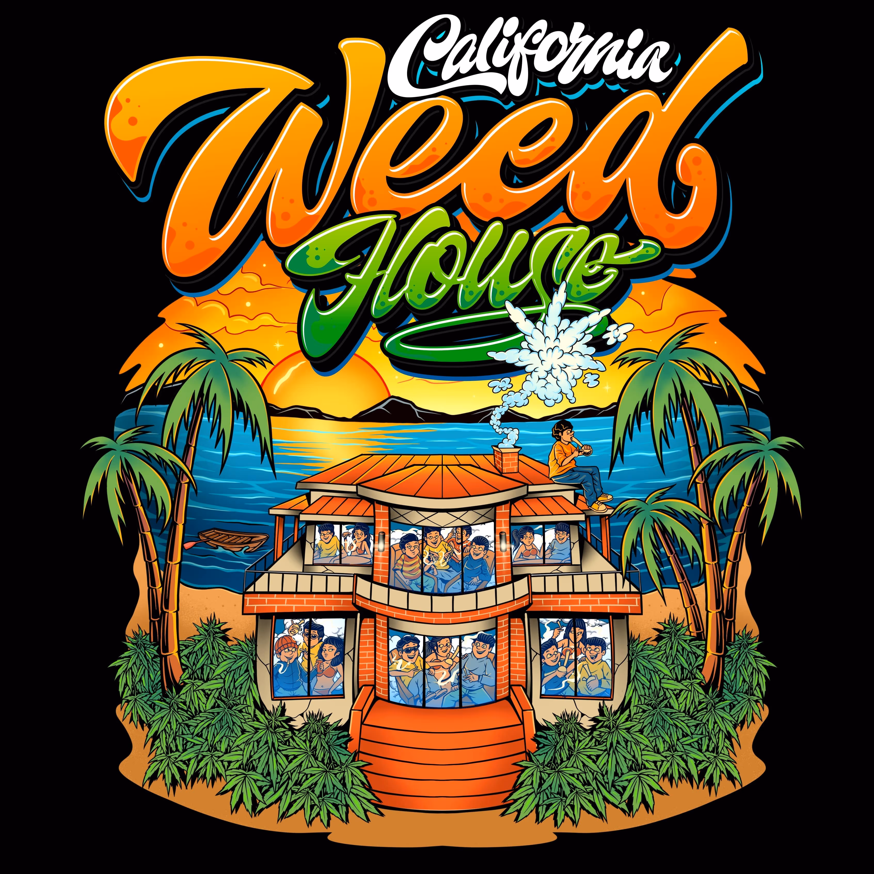 Logo California Weed House Palma