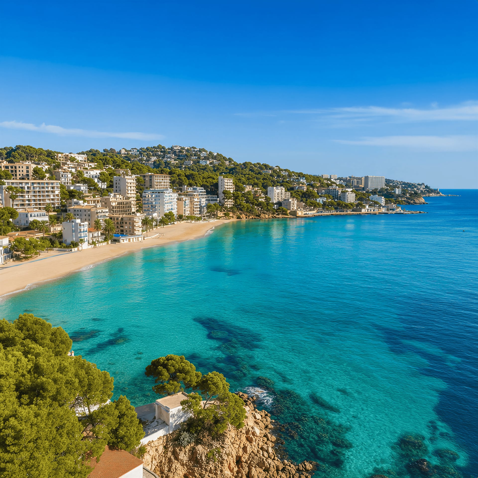 Coastal view of Cala Major, Mallorca
