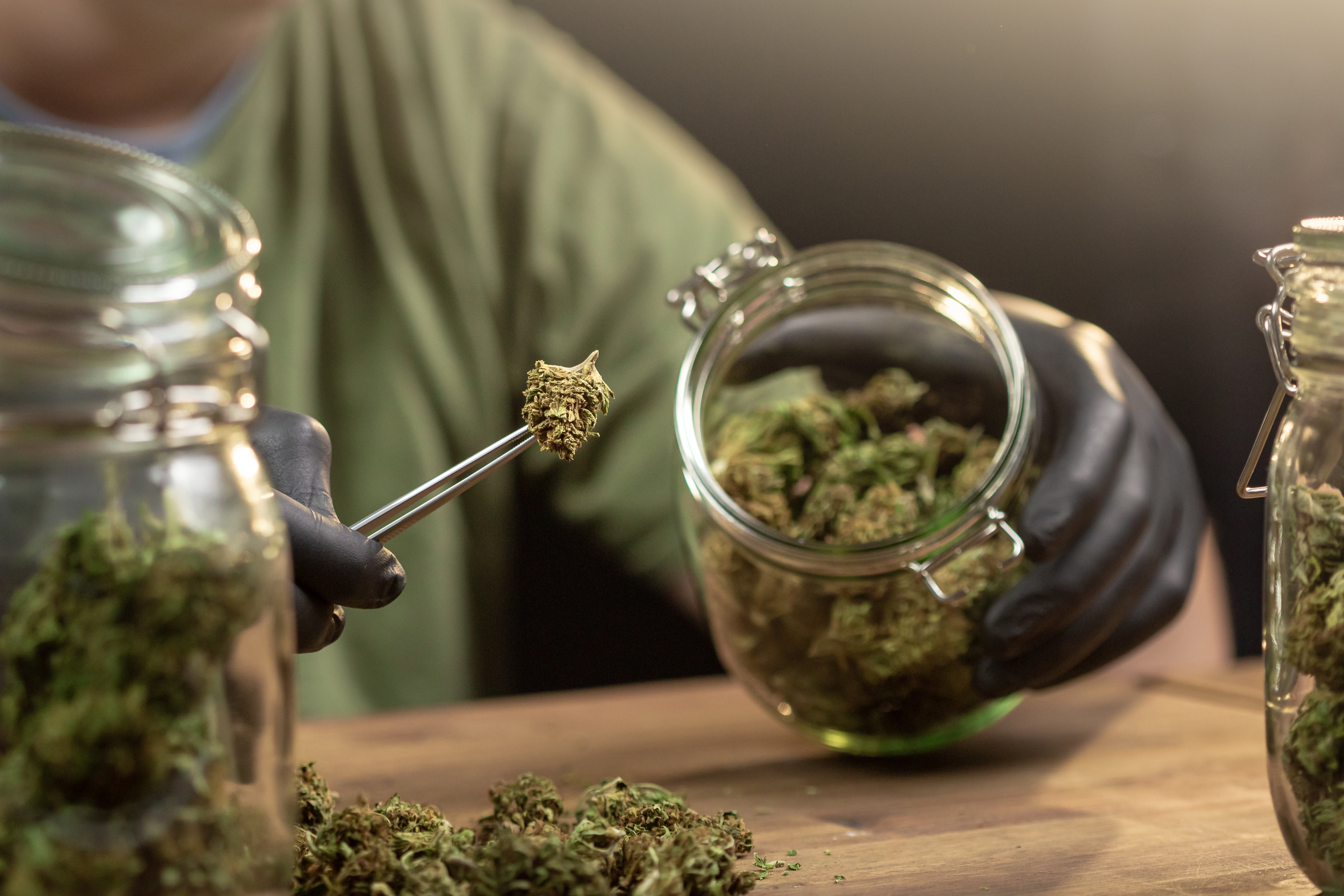 Cannabis is always freshly packaged for sale in