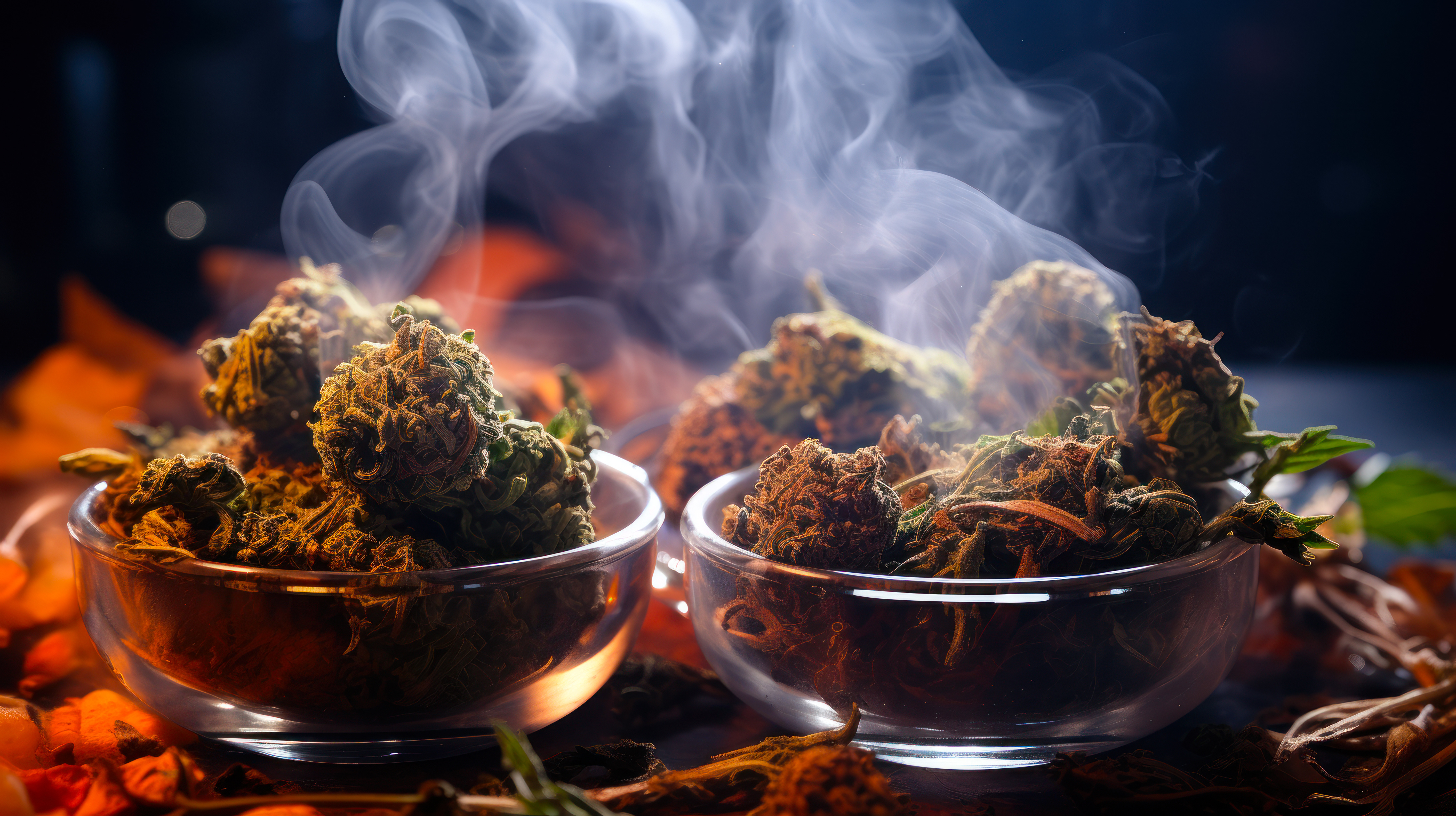 Fresh, steaming cannabis in a cannabis social club (CSC) on Mallorca