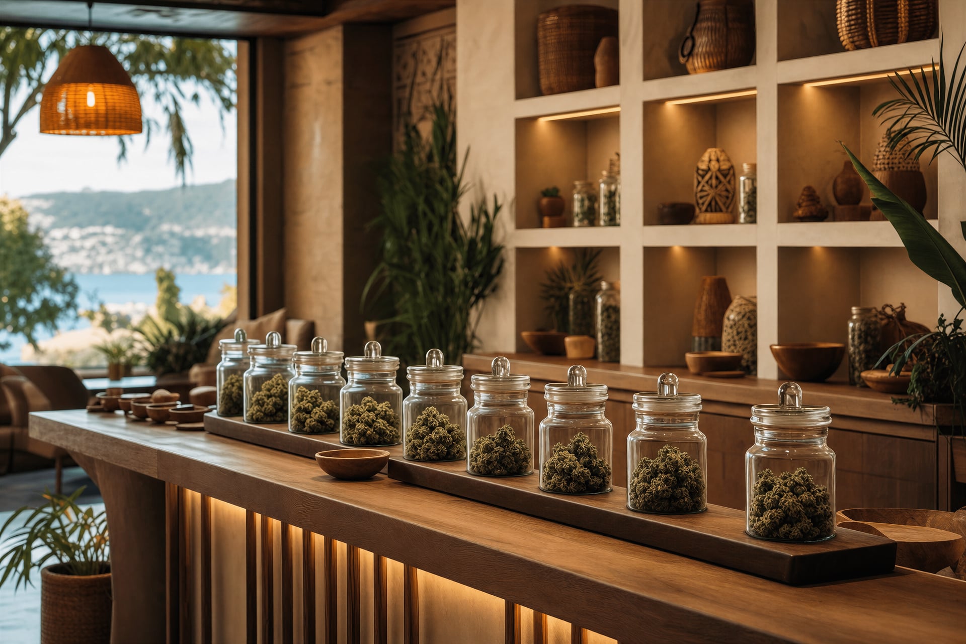 Cannabis dispensary in Mallorca — private cannabis social club counter