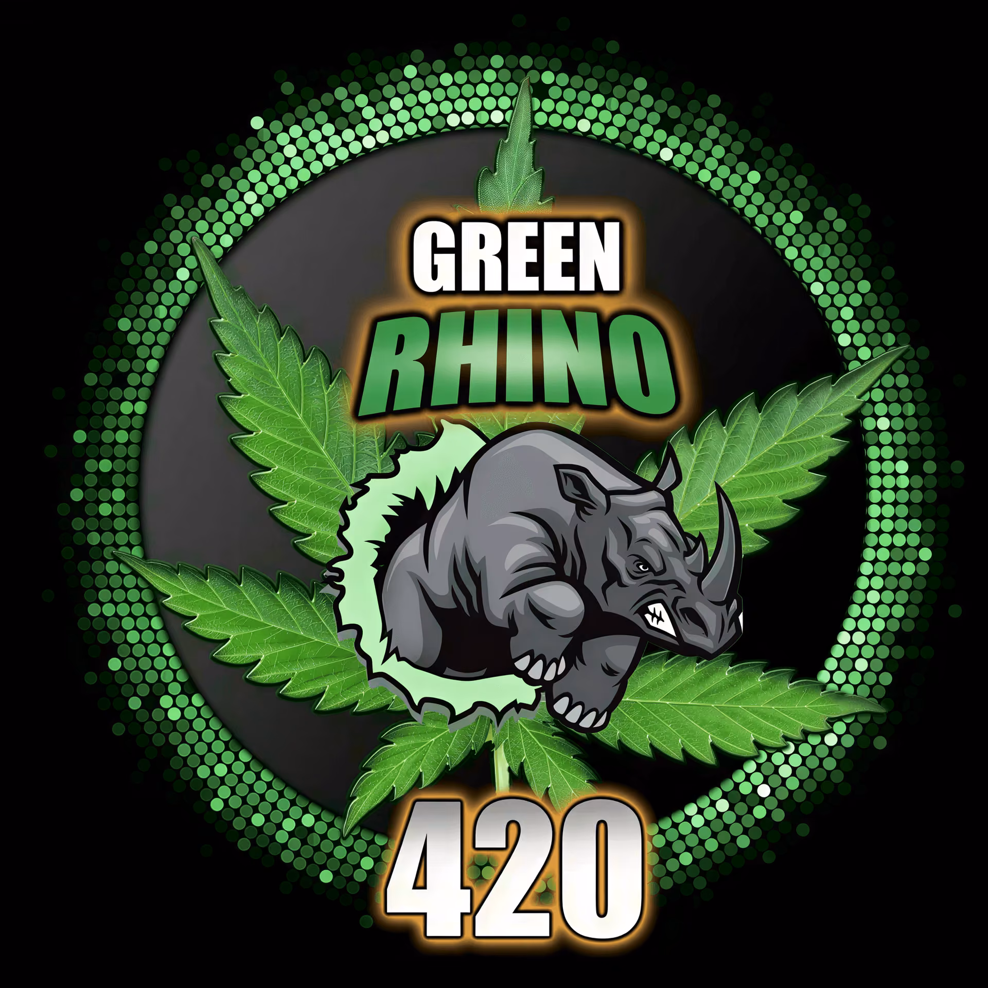 Cannabis Social Club Green Rhino 420 logo