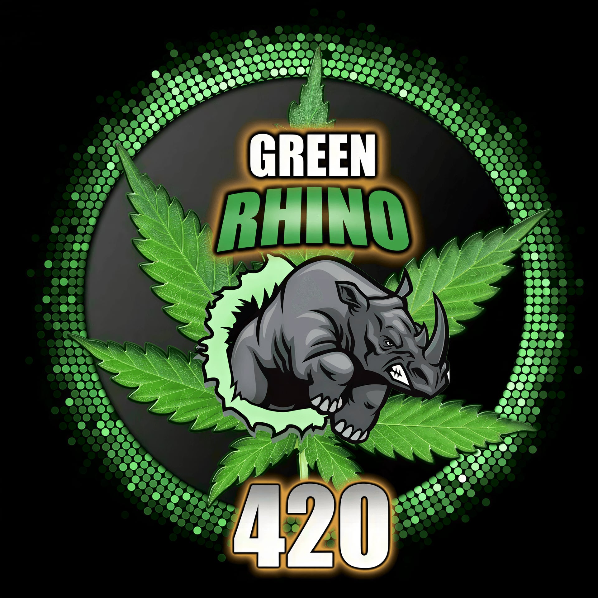Green Rhino 420 logo