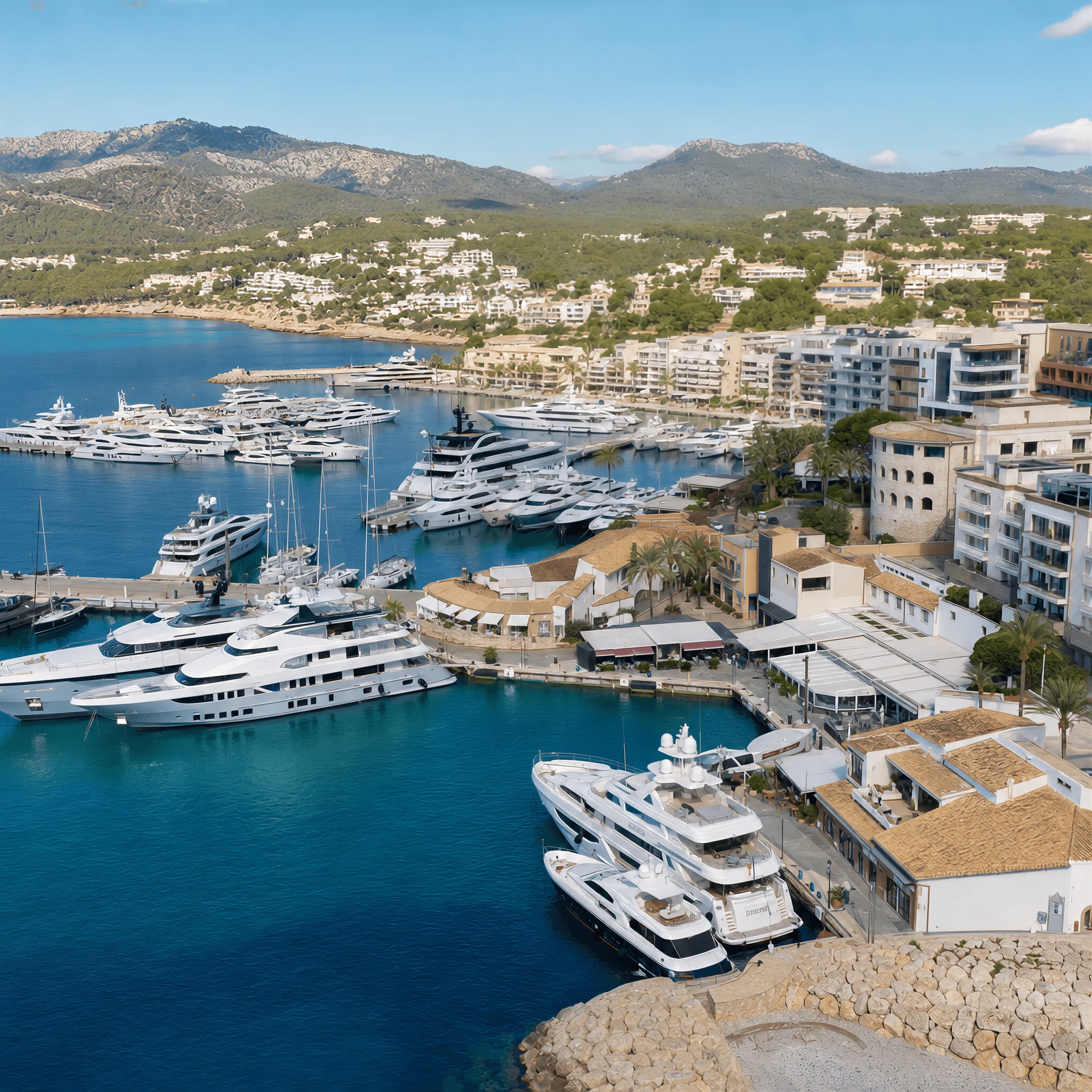 Puerto Portals marina view, Portals Nous, Mallorca — near cannabis social clubs