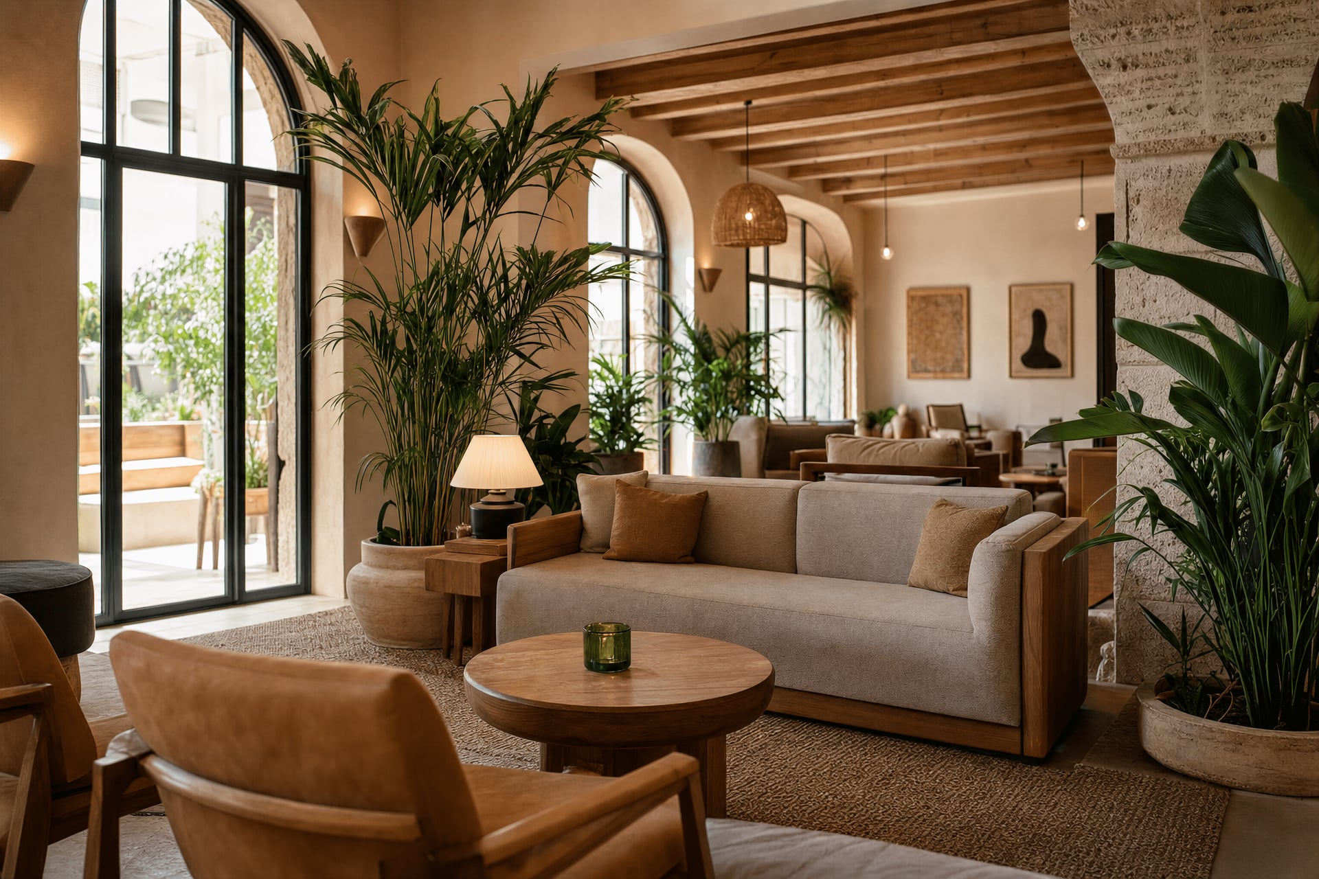 Cannabis social club in Mallorca — private members lounge interior