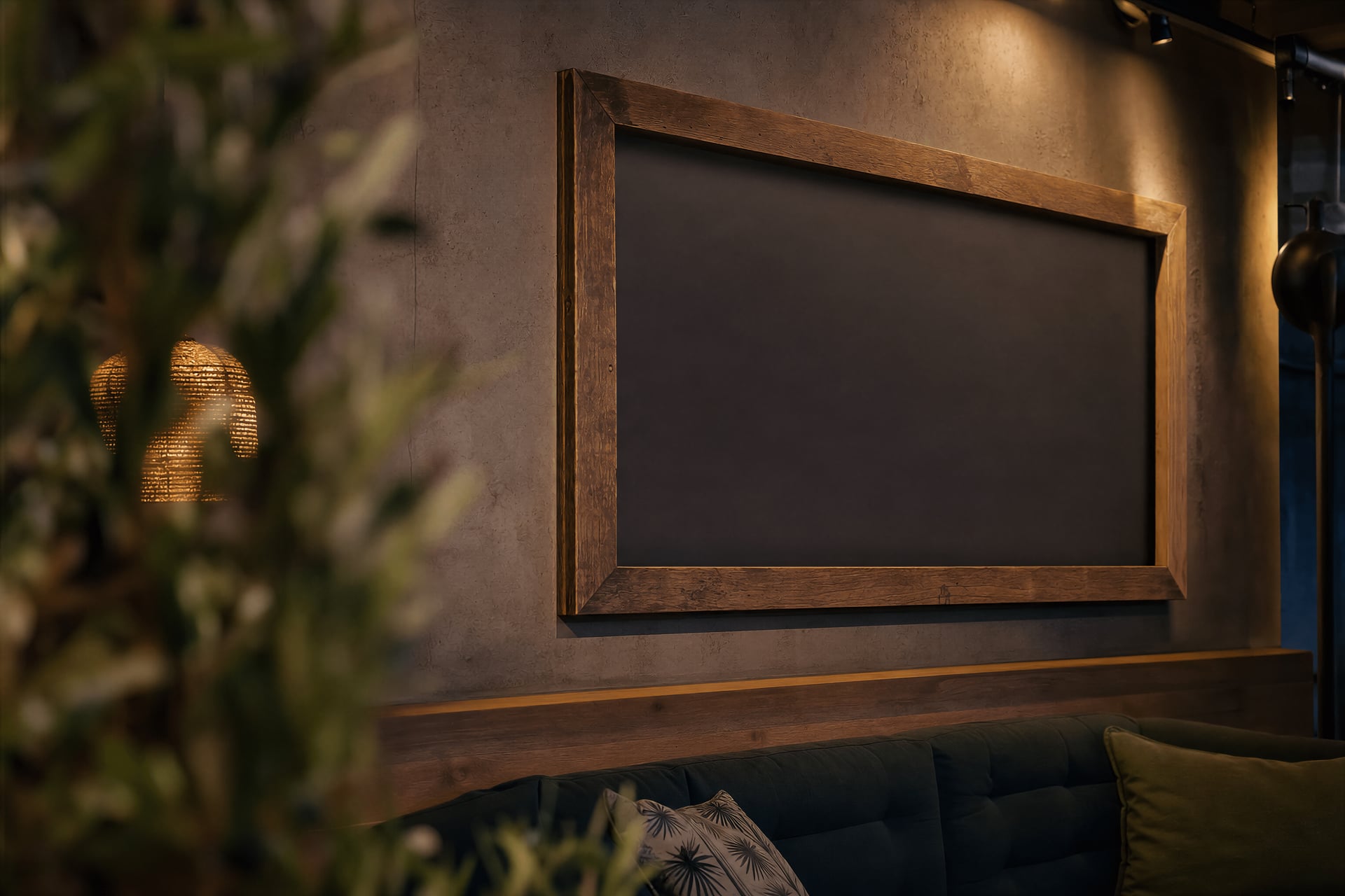 Cannabis prices on Mallorca — private club menu board, no legible prices shown
